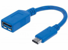 Adapter USB Manhattan USB-C - USB Niebieski (353540)
