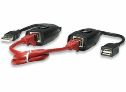 Manhattan USB-A Line Extender, for use with RJ45 network cable (not included)