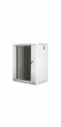 Nástěnný rack 19   15U 600X450mm šedý flat pack