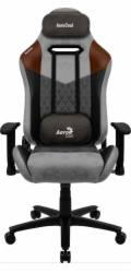 Aerocool DUKE AeroSuede Universal gaming chair Black  Brown  Grey