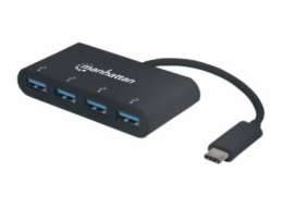Manhattan USB-C Dock/Hub, Ports (x4): USB-A (x4)