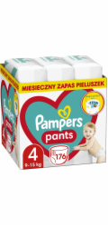 Pampers Pants Plenkové Kalhotky Velikost 4, 9 kg - 15 kg, 176 ks