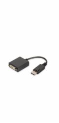 Digitus DisplayPort adapter cable, DP - DVI (24+5) M/F, 0.15m,w/interlock, DP 1.1a compatible, bl, CE