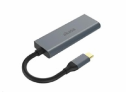 Akasa AK-CBCA19-18BK AKASA adaptér 4-In-1 USB Type-C na HDMI 4K@30Hz, USB Type-C a USB-A