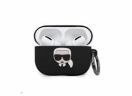 Karl Lagerfeld Etui ochronne KLACAPSILGLBK Silicone Ikonik do AirPods Pro czarne