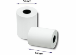 Qoltec 51899 Thermal roll 57 x 16 | 55g / m2 | 10 pcs. | BPA free