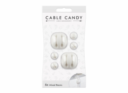 CABLE CANDY Mixed Beans,6ks, bílý CC022