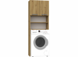 Shoptop Koupelnová skříňka nad pračku Della hnědá