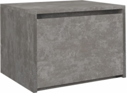 Topeshop K1 BETON nightstand/bedside table 1 drawer(s) Grey