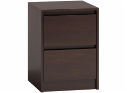Topeshop K2 WENGE nightstand/bedside table 2 drawer(s)