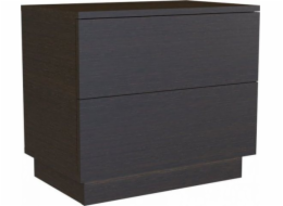 Topeshop S2 WENGE nightstand/bedside table 2 drawer(s)