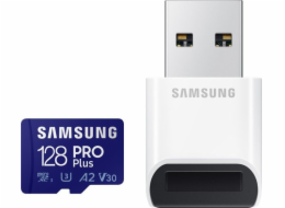 Samsung micro SDHC karta 128GB PRO Plus + USB adaptér