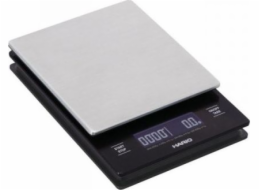 Hario VSTM-2000HSV kitchen scale Black Silver Countertop Rectangle