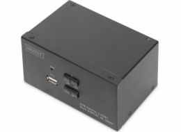 DIGITUS KVM-Switch 2-Port Dual-Display 4K, HDMI