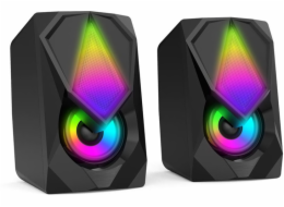 Platinet&nbsp;PL0338&nbsp;Omega&nbsp;VARR&nbsp;VGSFB&nbsp;herní&nbsp;repro,&nbsp;6W,&nbsp;RGB,&nbsp;černé