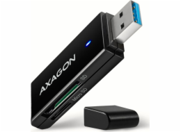 AXAGON CRE-S2N, USB-A 3.2 Gen 1 - SUPERSPEED čtečka karet, 2-slot & lun SD/microSD, podpora UHS-I