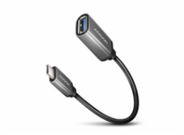 AXAGON RUCM-AFAC, kabelová redukce USB-C (M) <-> USB-A (F), 20cm, USB 3.2 Gen 1, 3A, ALU