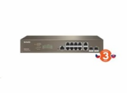 Tenda TEG5312F - L3 Managed Gigabit Switch, 10x RJ45 10/100/1000 Mb/s, 2x SFP 1 Gb/s