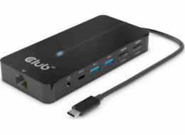 Club3D hub USB-C, 7-in-1 hub s 2x HDMI, 2x USB Gen1 Type-A, 1x RJ45, 1x 3.5mm audio, 1x USB Gen1 Type-C, 100W PD