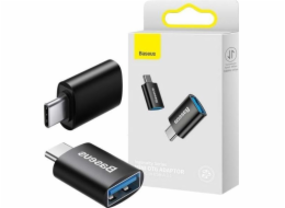 Baseus Ingenuity mini OTG adaptér USB-C samec na USB-A samice 3,1A, černá