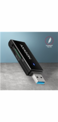 AXAGON CRE-S2N, USB-A 3.2 Gen 1 - SUPERSPEED čtečka karet, 2-slot & lun SD/microSD, podpora UHS-I