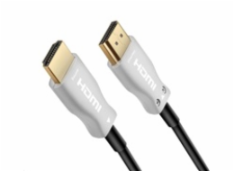 PremiumCord HDMI optický fiber High Speed + Ethernet kabel/ 4K@60Hz/ M/M/ zlacené konektory/ 15m/ černá