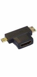 PremiumCord Adaptér HDMI na mini HDMI typ C a micro HDMI typ D