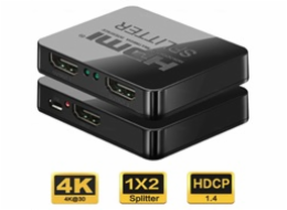 PREMIUMCORD HDMI splitter 1-2 porty, s napájením z USB, 4K, FULL HD, 3D