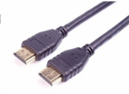 PremiumCord HDMI 2.1 High Speed + Ethernet kabel/ 8K@60Hz / zlacené konektory/ 0,5m/ černý