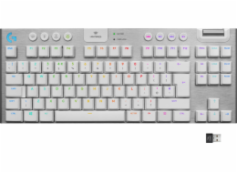 Logitech G915 TKL Tenkeyless LIGHTSPEED Wireless RGB Mechanical Gaming Keyboard - GL Tactile - WHITE - US INT L