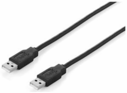 Kabel USB Equip USB-A - USB-A 1.8 m Czarny (128870)