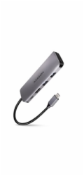 AXAGON HMC-5, USB 3.2 Gen 1 hub, porty 2x USB-A, HDMI, SD/microSD slot, PD 100W, kabel USB-C 20cm