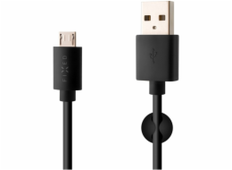FIXED 1m microUSB kabel,černý FIXD-UM-BK