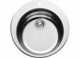 Pyramis Kiba 1B 100053801 Stainless steel sink 1 bowl 48.5 cm diameter silver