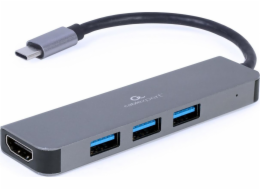Gembird A-CM-COMBO2-01 USB Type-C 2-v-1 multiportový adaptér (Hub + HDMI)