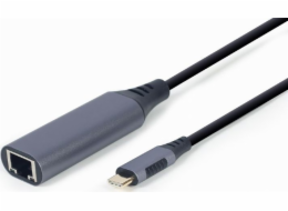 Gembird A-USB3C-LAN-01 USB type-C Gigabit network adapter  space grey  0.15m