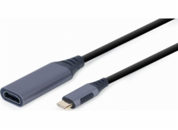 Gembird A-USB3C-HDMI-01 Gembird adaptér USB-C (M) na HDMI (F), 0.15m kabel, šedý