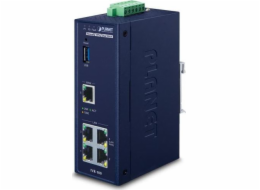 Planet IVR-100 Router/firewall VPN/VLAN/QoS, 2xWAN(SD-WAN), 3xLAN, IP30, -40 až +75°C, 9-48VDC