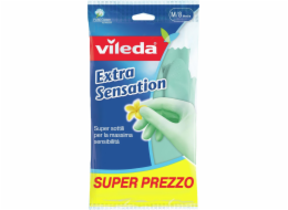 Vileda Extra Sensation Household gloves Green Cotton Latex 1 pc(s)