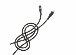 Tellur Green Data Cable Type-C to Lightning 3A PD60W 1m nylon černá