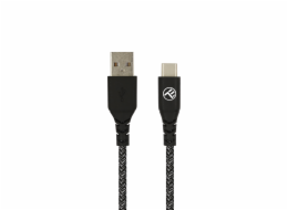 Tellur Green Data kabel USB do Type-C 3A 1m nylon černá