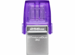 Kingston Flash Disk 256GB DataTraveler microDuo 3C 200MB/s dual USB-A + USB-C 45019954