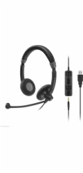 EPOS | SENNHEISER IMPACT SC 75 USB MS Sluchátka s mikrofonem Kabel Přes hlavu Hovory/hudba USB Typ-A Černá