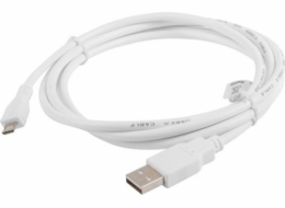 Lanberg CA-USBM-10CC-0018-W USB cable 1.8 m USB 2.0 Micro-USB B USB A White