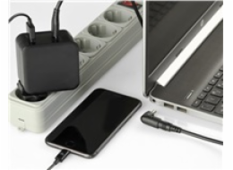 GEMBIRD Univerzální adaptér NPA-PD60-01 pro notebook, Type-C PD, USB, 60W