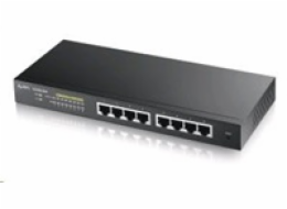 Zyxel GS1900-8HP v3 8-port Desktop Gigabit Web Smart PoE switch: 8x Gigabit metal, IPv6, PoE budget 70W, fanless