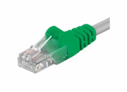 PremiumCord Patch kabel Cat5E UTP, délka 5m, křížený, šedá
