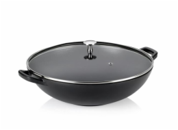 KELA Wok s poklicí litinový CALIDO 36 cm černá KL-12475