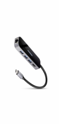 AXAGON HMC-6GL, USB 3.2 Gen 1 hub, porty 3x USB-A, HDMI 4k/30Hz, RJ-45 GLAN, PD 100W, kabel USB-C 20cm