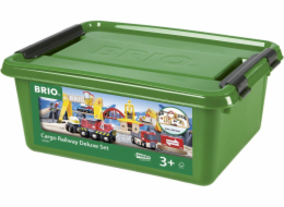 BRIO World Cargo Set Deluxe, železnice